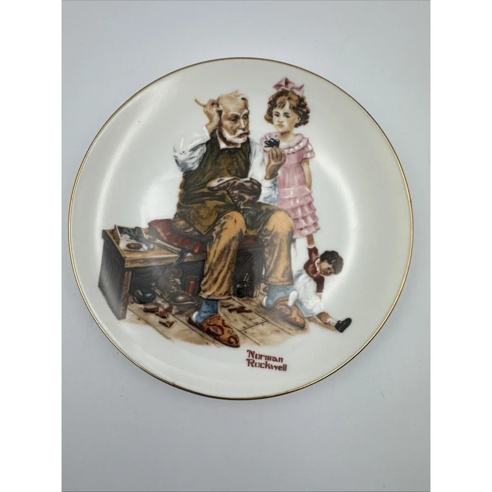 Norman Rockwell Set of 4 1982 Plates 